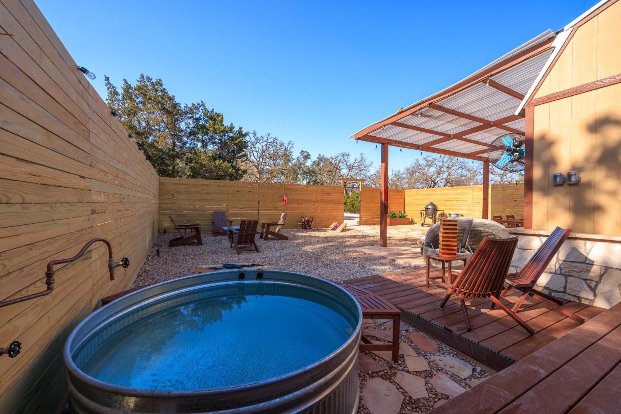 Romantic Luxury Retreat Hot Cold Pool & Sauna Wimberley Exterior foto