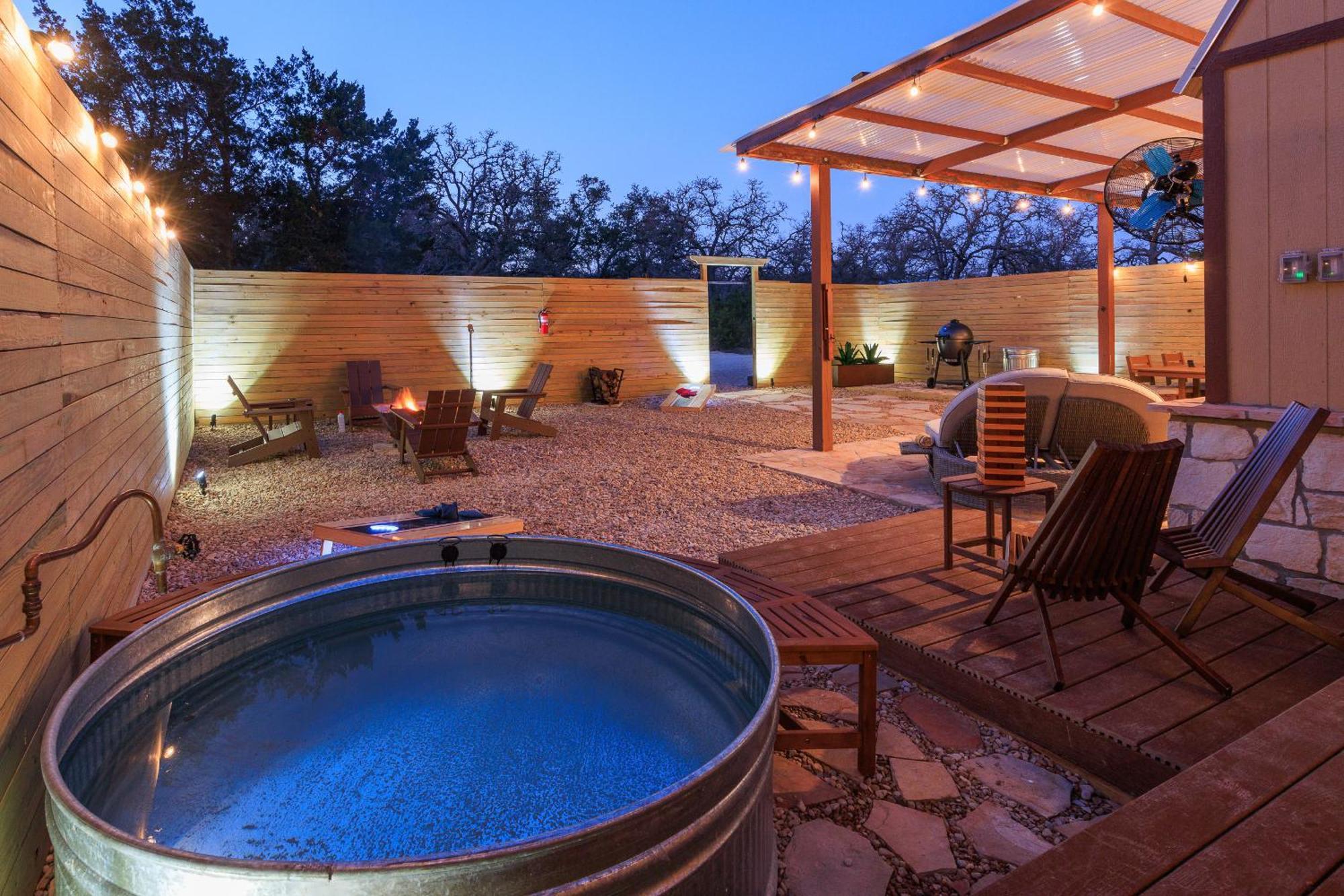 Romantic Luxury Retreat Hot Cold Pool & Sauna Wimberley Exterior foto